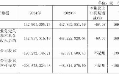 罗普特2024年营收1.43亿元，净亏损达1.93亿元