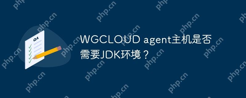 wgcloud agent主机是否需要jdk环境?