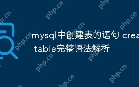 mysql中创建表的语句 create table完整语法解析