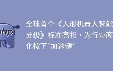 全球首个《人形机器人智能化分级》标准亮相，为行业商业化按下“加速键”
