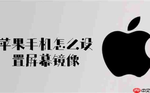 苹果手机怎么设置屏幕镜像