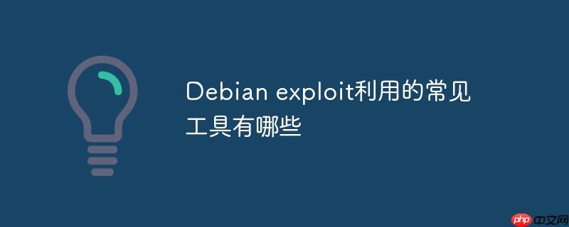 debian exploit利用的常见工具有哪些