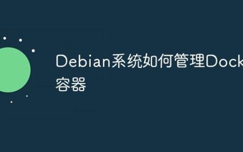 Debian系统如何管理Docker容器