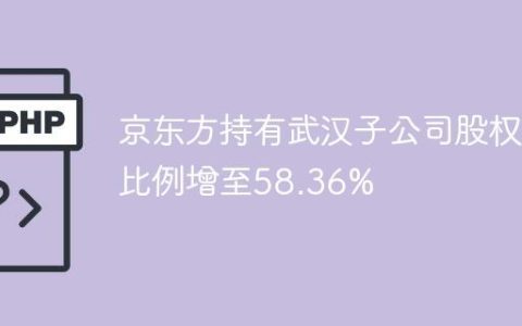 京东方持有武汉子公司股权比例增至58.36%