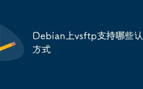 Debian上vsftp支持哪些认证方式