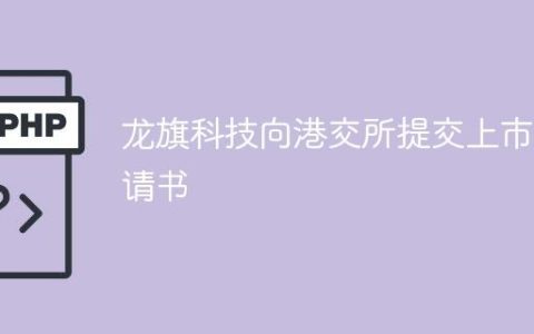 龙旗科技向港交所提交上市申请书