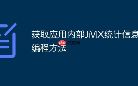 获取应用内部JMX统计信息的编程方法