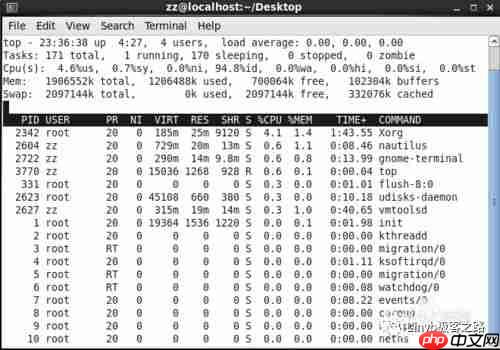 linux查看内存使用情况的N种方法