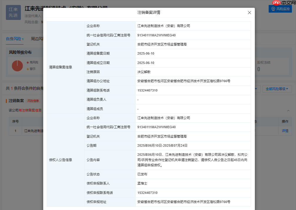 【解散】蔚来、江淮合资公司注销;