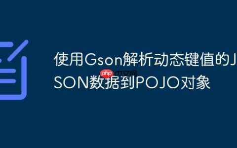 使用Gson解析动态键值的JSON数据到POJO对象