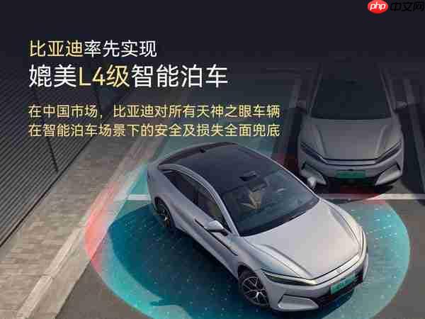 比亚迪率先实现媲美L4级智能泊车 官方承诺为安全兜底