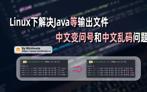解决Linux下中文变问号/乱码问题，解决Java等程序无法保存中文文件名、中文文件。