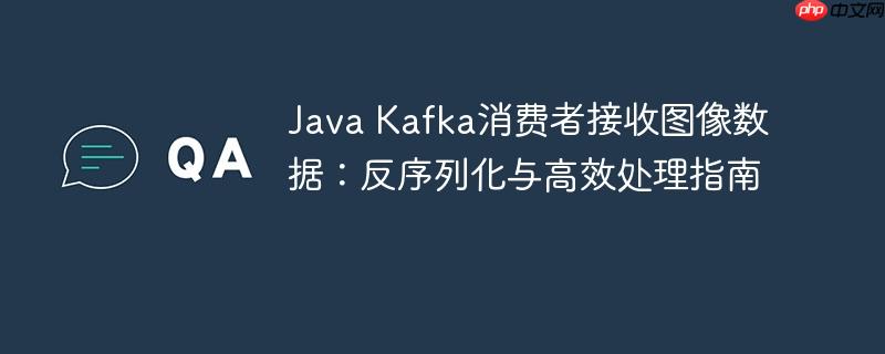 Java Kafka消费者接收图像数据:反序列化与高效处理指南