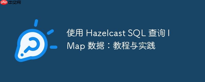 使用 hazelcast sql 查询 imap 数据:教程与实践