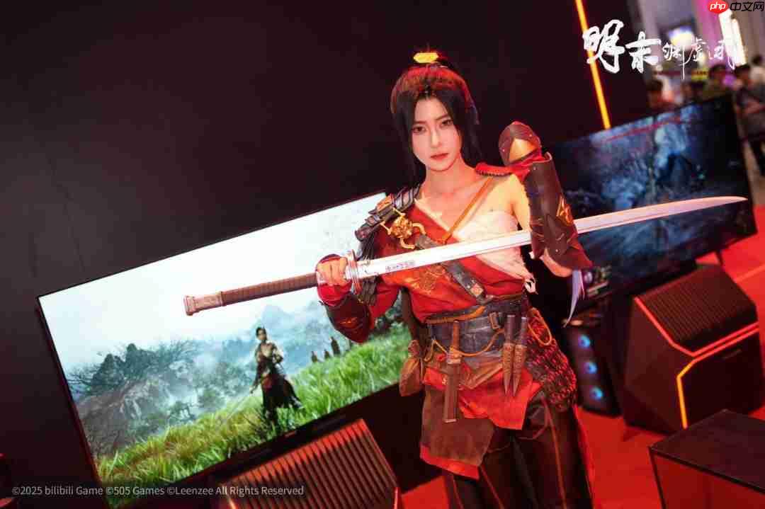 《明末：渊虚之羽》BW现场图 美女Cos女主无常人气足