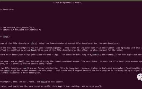 linux系统下dup和dup2函数解析