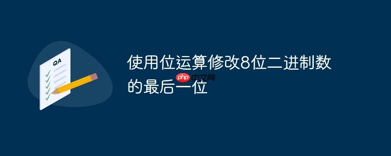 使用位运算修改8位二进制数的最后一位