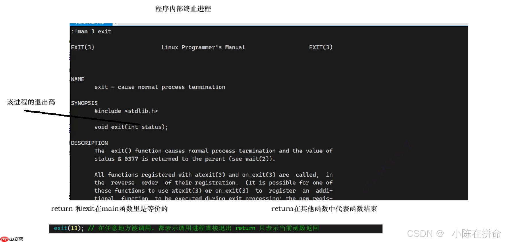 Linux：进程的创建、终止和等待