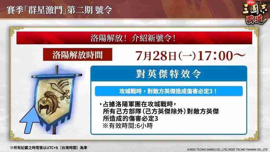 『三国志 霸道』新赛季「群星激斗」第二期开幕!