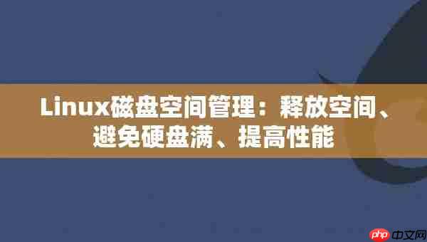 linux磁盘空间管理:释放空间、避免硬盘满、提高性能