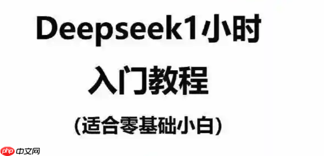 deepseek界面操作说明 deepseek怎么调出专业设置