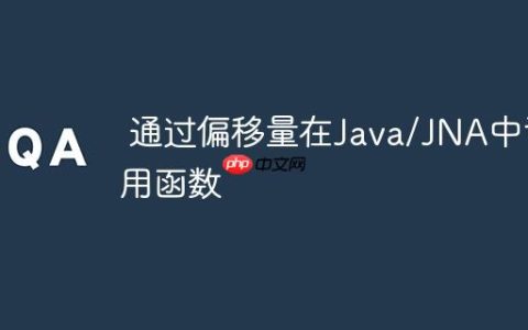 通过偏移量在Java/JNA中调用函数