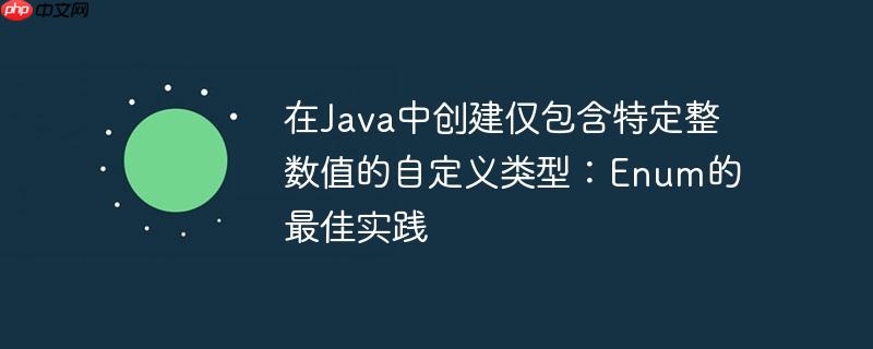 在Java中创建仅包含特定整数值的自定义类型:Enum的最佳实践