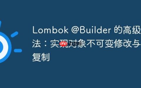 Lombok @Builder 的高级用法：实现对象不可变修改与复制