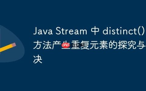 Java Stream 中 distinct() 方法产生重复元素的探究与解决