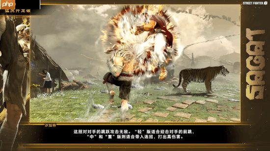 《街霸6》沙加特官方角色指南!泰拳强者恐怖如斯!
