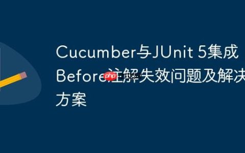 Cucumber与JUnit 5集成：@Before注解失效问题及解决方案