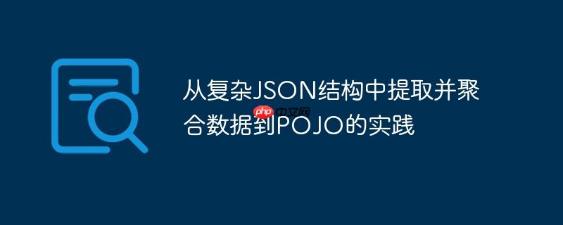 从复杂json结构中提取并聚合数据到pojo的实践