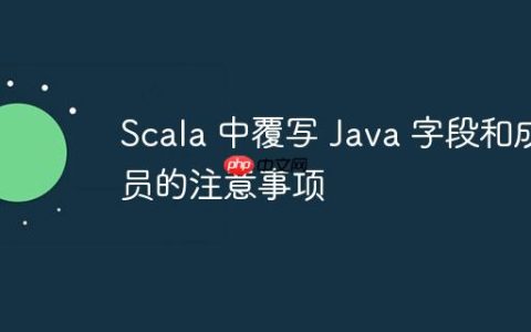 Scala 中覆写 Java 字段和成员的注意事项