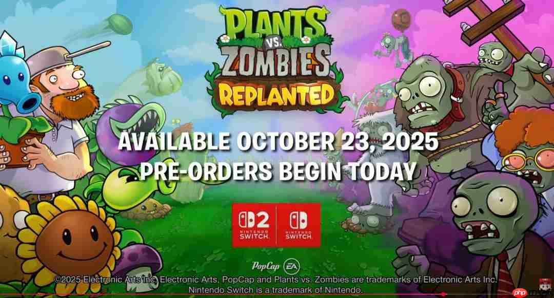 《植物大战僵尸:重植版》公布 登陆Switch 2和Switch、新增本地联机和PvP