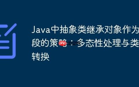 Java中抽象类继承对象作为字段的策略：多态性处理与类型转换