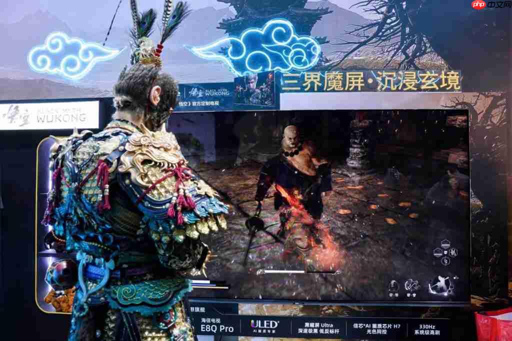 ChinaJoy 首日海信电视引爆全场,E8Q Pro 以巅峰画质重构游戏体验
