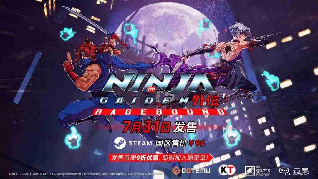 《忍者外传:怒之羁绊》多平台发售 经典名作新篇
