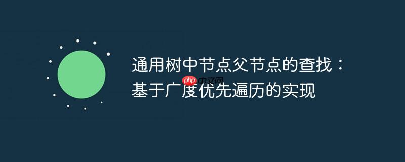 通用树中节点父节点的查找:基于广度优先遍历的实现
