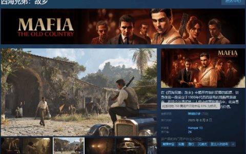 《四海兄弟：故乡》Steam特别好评！最高在线近3万人