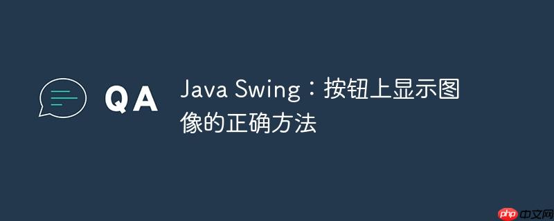 java swing:按钮上显示图像的正确方法