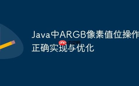 Java中ARGB像素值位操作的正确实现与优化