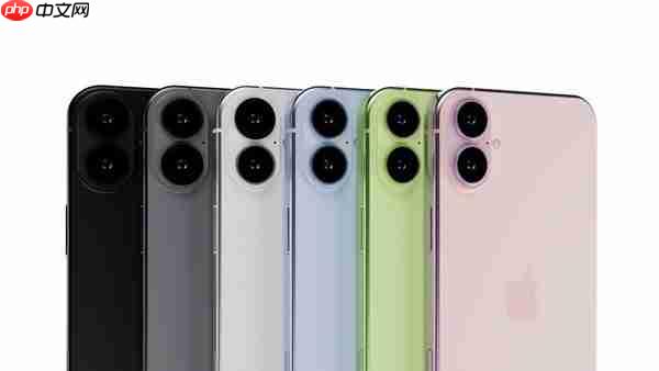 iPhone 17最新渲染图曝光:浅蓝、浅绿、紫色成焦点