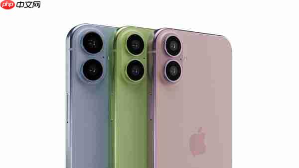 iPhone 17最新渲染图曝光:浅蓝、浅绿、紫色成焦点