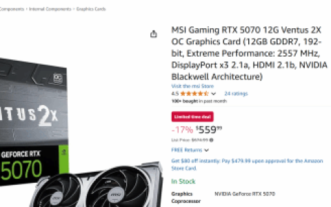 NVIDIA来真的 RTX 5070显卡史低价来袭：便宜17%