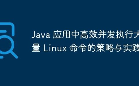 Java 应用中高效并发执行大量 Linux 命令的策略与实践