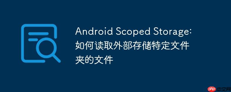 android scoped storage: 如何读取外部存储特定文件夹的文件
