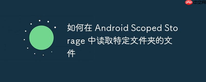 如何在 android scoped storage 中读取特定文件夹的文件