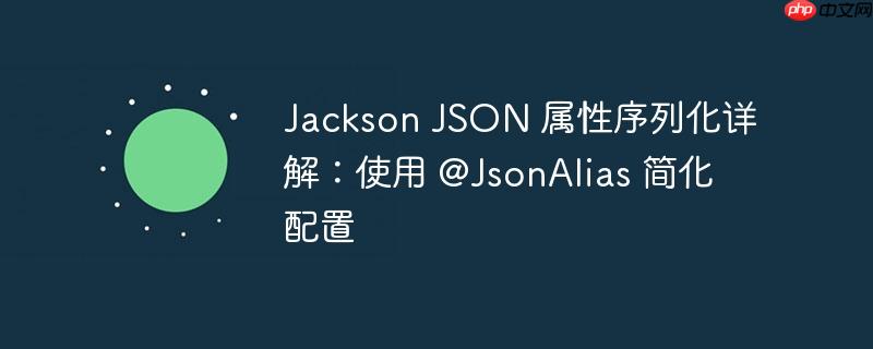 jackson json 属性序列化详解:使用 @jsonalias 简化配置