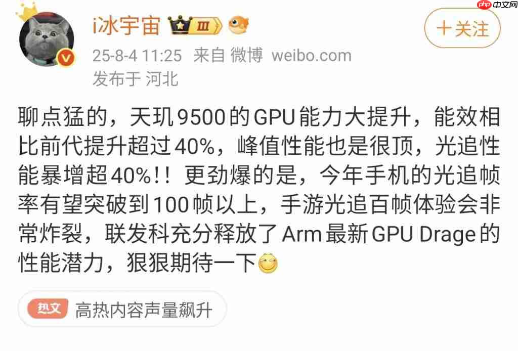 天玑 9500 跑分曝光,vivo X300 系列或将首发!