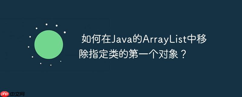 如何在Java的ArrayList中移除指定类的第一个对象?